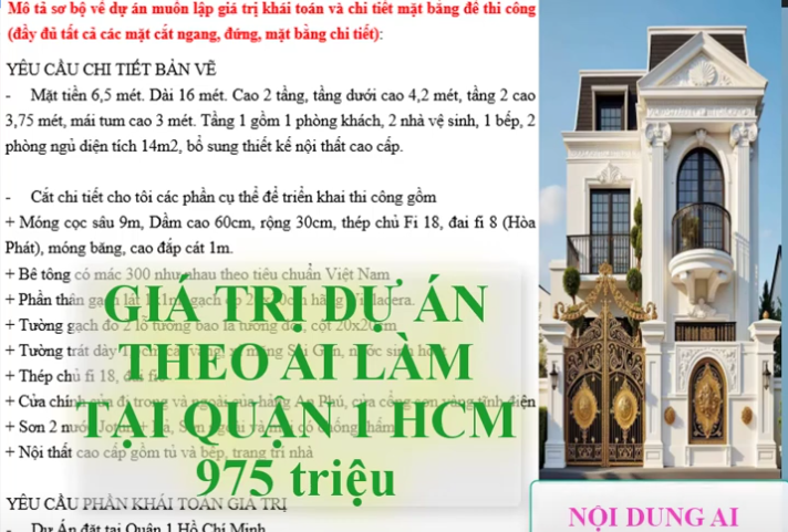AI có phối cảnh, thiết kế, báo giá và triển khai thi công được không?